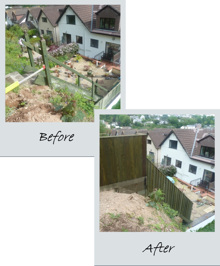 Featherboard Fencing: Before and After