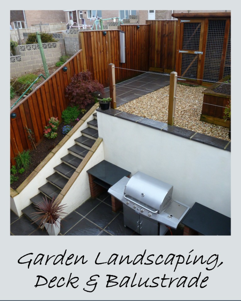 Complete Garden Transformation, Deck and Balustrade